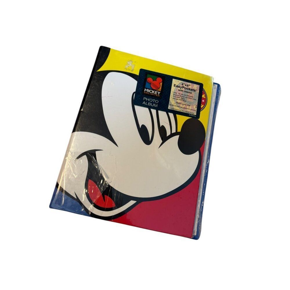 Vintage Mickey Unlimited 4"x6" EasyPockets Photo Album With Memo